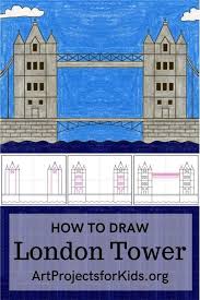 Kids can follow the step by step tutorial to learn how to draw the famous london landmark, tower bridge. Draw The London Tower Bridge Art Projects For Kids