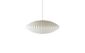 An assortment of lights in various spherical silhouettes, the nelson bubble lamps add a touch of softness and luminosity to interiors. Nelson Saucer Bubble Pendant Lamp Scp