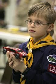 View Finder: Cub Scouts Race Cars In Pinewood Derby