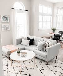 Light Gray Sectional Sofa With Chaise This Pretty Scandi Style Sofa Works Great In A La Sectional Sofas Living Room Living Room Scandinavian Open Living Room