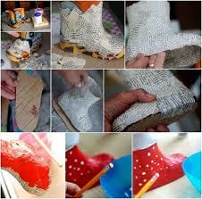Anleitung Nikolausstiefel Basteln Aus Pappmache Pappmache Basteln Nahen Weihnachten Basteln
