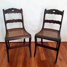 vintage duncan phyfe dining chairs rose back mahogany side chair cane seat set of four dining chairs duncan phyfe chairs vintage house