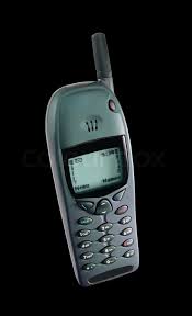 Discover more posts about black phone background. Old Mobile Phone Isolated On Black Stock Image Colourbox