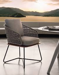 Upholstered Garden Chair Rivera Collection By Minotti Design Rodolfo Dordoni Outdoor Furniture Sofa Furniture Dining Chairs Balcony Furniture