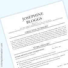 architecture cv template: microsoft