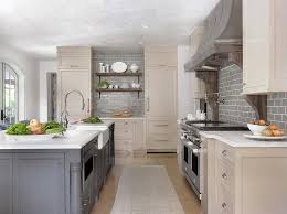 Now, i would give credit where credit is due but these pictures have been pinned so many i can only find one partial picture of the before of my kitchen. Charcoal Gray Island With Tan Perimeter Cabinets Transitional Kitchen