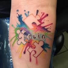 Autism 3d puzzle piece tattoo. Top 103 Best Autism Tattoos 2021 Inspiration Guide