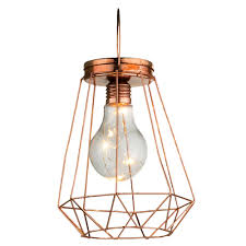 Led Retro Gitter Laterne Decken Hange Lampe Kupfer Wohn Zimmer