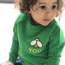 Bee You' Embroidered Organic Children's Sweatshirt By LoveLuxLondon