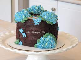 Buttercream Hydrangea Cake Hydrangea Cake Birthday Cake Decorating Dessert Decoration
