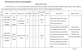 İstanbul teknik üniversitesi muafiyet ve intibak işlemleri not dönüşüm tablosu. Suleyman Demirel Universitesi Ogretim Elemani Alim Ilani Guncellendi Memurlar Net