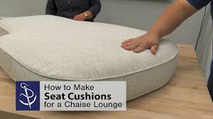 You're also purchasing lasting comfort and peace of mind. How To Make Seat Cushions For A Chaise Lounge Youtube