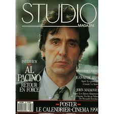 Studio Magazine N° 33 : Al Pacino, Jean-Marc Barr, John Malkovich, Milos  Forman, Patrick Demarchelier, Brian De Palma, Meryl Streep, John Malkovich,  Cléopâtre