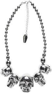 Kreepsville 666 Skull Collection Necklace Silver Skull Jewelry Silver Necklaces Alternative Jewelry