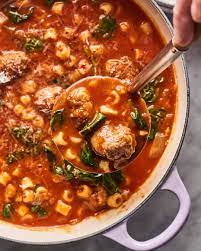 Easy Supremely Satisfying Sausage Meatball Soup In A Le Creuset Dutch Oven Le Creuset Recipes Dutch Oven Soup Recipes Le Creuset Dutch Oven Recipes