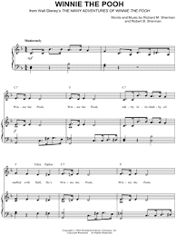Download Digital Sheet Music Of Pooh For Piano Voice