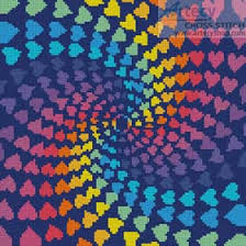 Check spelling or type a new query. Artecy Cross Stitch Mini Abstract Rainbow Heart Design Cross Stitch Pattern To Print Online