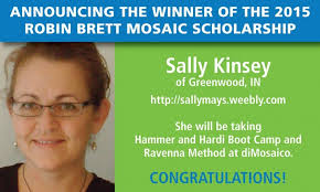 Member Sally Kinsey awarded 2015 Robin Brett Mosaic Scholarship