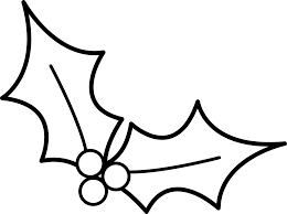Christmas Holly Line Art Free Clip Art Christmas Holly Decorations Christmas Decorations Drawings Christmas Holly