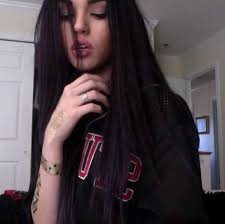 Pics of girls with long hair. Black Cool Cute Dark Favim Com 2851629 Jpg 500 497 Pixels Maggie Lindemann Black Hair Aesthetic Hipster Hairstyles