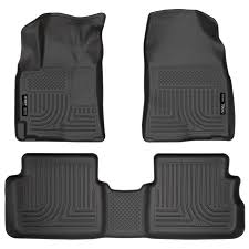 Husky Liners Front 2nd Seat Floor Liners Fits 09 13 Corolla Matrix Fwd Black Mazda Mazda3 Husky Pontiac Vibe