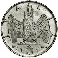 In basso stemma sabaudo tra il valore (l • 1) con a destra la data dell'era fascista e a sinistra il millesimo e il segno di zecca (r). 1 Lira Vittorio Emanuele Iii Magnetic Italy Numista