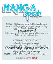 Manga Speak Font Comic Book Font Comic Font Manga