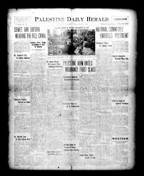 List of newspapers, news sites, radio, live tv channels and jobs updates of palestine : Palestine Daily Herald Palestine Tex Vol 18 No 174 Ed 1 Thursday January 8 1920 The Portal To Texas History