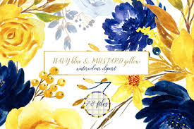 Гдз английский язык 5 класс верещагина. Blue And Yellow Watercolor Flowers 34022 Illustrations Design Bundles