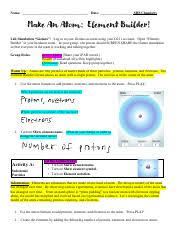 Student exploration heat transfer by conduction answers. Element Builder 1 Docx Name Yamil Rivera Date Student Exploration Element Builder Vocabulary Atom Atomic Number Electron Electron Dot Diagram Course Hero