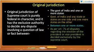 Jurisdiction defined and explained with examples. Hindi Comprehensive Study Of Supreme Court High Court With Constitutional Provisions Upse Cse By Mukesh Katare Unacademy Plus