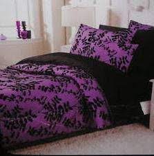 Black And Purple Bedspread Twilight Bedding Comforter Set Camas Vestuarios Edredones