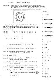 Droodle Review Sheet Precalculus Calculus Lettering