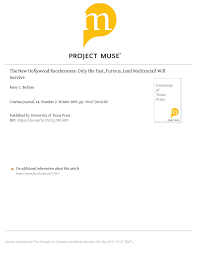 PDF) The New Hollywood Racelessness: Only the Fast, Furious, (and  Multiracial) Will Survive