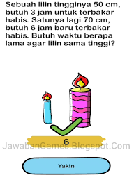 Maybe you would like to learn more about one of these? Brain Out Level 125 Sebuah Lilin Tingginya 50 Cm Butuh 3 Jam Untuk Terbakar Habis Satunya Lagi 70 Cm Butuh 6 Jam Baru Terbakar Habis Butuh Waktu Berapa Lama Agar Lilin Sama Tinggi Terbaru 2021