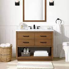 Hardwood construction, polished granite top, concealed soft close door hinges and more add to the extraordinary. Bathroom Vanities Costco