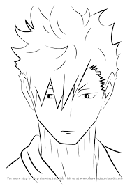 Step By Step How To Draw Kuroo Tetsurou From Haikyuu Drawingtutorials101 Com Anime Character Drawing Anime Canvas Art Anime Sketch