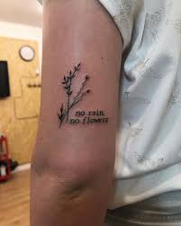 No Rain No Flowers Tattoo Tattoos Norainnoflowers Flowertattoo Flowertattoos Dottattoo Nora Inspirational Tattoos Pretty Tattoos Tattoos For Women