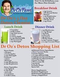 I read the book in one sitting, ordered a juicer and a blender and then decided 7 days was too long to go without eating anything and as my juicer came with a free copy of juice master keeping it simple, i thought i'd. Dr Oz S 3 Day Detox Cleanse Shopping List Detox Drinks Recipes Detox Cleanse Drink Healthy Detox