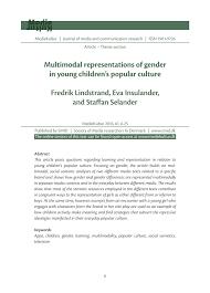 PDF) Multimodal representations of gender in young children's popular  culture
