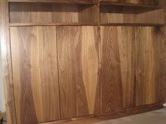 anyone have solid walnut slab cabinets?
