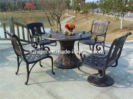 Give your guests and your family some comfort when they visit your garden or sunroom with quality seating and garden accessories from the mayo garden center. Customized Beautiful Metal Garden Tables And Chairs Hg508 China Garden Furniture Set Garden Dining Set Made In China Com