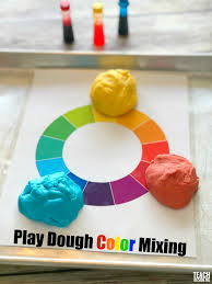 Rainbow Play Dough Color Mixing Color Mixing Playdough Activities Playdough