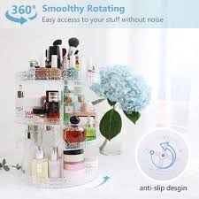 Awenia 360 Drehbar Make Up Aufbewahrung Kosmetik Organizer Aus Acryl 7 Verstellbare Ebenen Mult Schminkaufbewahrung Kosmetik Aufbewahrung Make Up Aufbewahrung