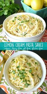 Lemon Cream Pasta Sauce Recipe With Images Dairy Free Pasta Cream Pasta Food Recipes