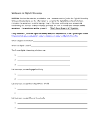 Explain how one becomes a citizen in the united states, and explain the rights, duties, and obligations of u.s. Digital Citizenship Webquest Worksheet