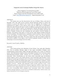 We did not find results for: Pdf Pengaruh Covid 19 Terhadap Mobilitas Warga Dki Jakarta