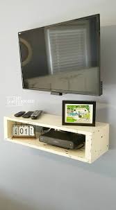 Two flat surfaces and a single cubby provide all the space you need for your roku, dvd player, or gaming console. Farmhouse Floating Shelf For Under T V My Repurposed Life Rescue Re Imagine Repeat