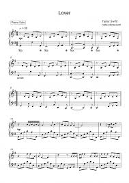 Taylor Swift Lover Sheet Music For Piano Pdf Piano Solo In 2020 Taylor Swift Songs Sheet Music Notes Sheet Music