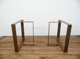 Base Ideas For Bowling Alley Table Top Finish Could Be Rubbed Bronze With Bits Of Burnished Gold Etsy Mesa De Acero Patas De Mesa De Acero Mesas De Comedor